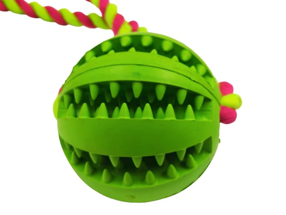 Dog Pet Food Treat Feeder Chew Tooth Cleaning Ball Exercise Game
