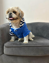 Stylish and cutest sweater for your Pet’s Winter Wardrobe with a Star Logo. Made from 100% Knitted Cotton, it is super soft and lightweight on your pet's skin. Available in Red and Blue Colour.