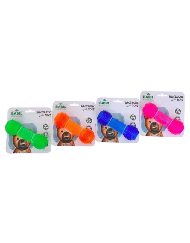 Basil TPR Dumbell Toys (Different Colors) Dog Toys