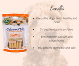 Basil 360* Dental Chew Calcium Milk – 90gm