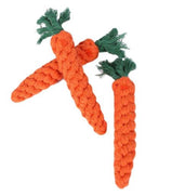 Dog Toys | Knotted Cotton Carrot Dog Chew Toy