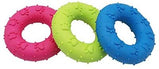 Donut Rubber Toy Round Molar Ring For Small Dogs Teeth Cleaning | Colour May Vary – 3 Pieces