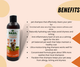 BASIL SHAMPOO Moisturizing Shampoo (Oat & Aloe) 250Ml