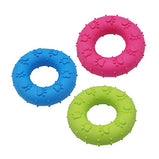 Donut Rubber Toy Round Molar Ring For Small Dogs Teeth Cleaning | Colour May Vary – 3 Pieces