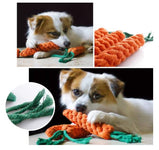 Dog Toys | Knotted Cotton Carrot Dog Chew Toy