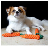 Dog Toys | Knotted Cotton Carrot Dog Chew Toy