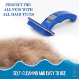 Slicker Brush for Dogs and Cats Self-Cleaning Brush Grooming Comb