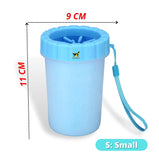 Pet Portable Dog Paw Cleaner And Washer Cup With Soft Silicone Bristles For Quickly Cleaning Pets Muddy Feet – Color May Vary (SMALL)