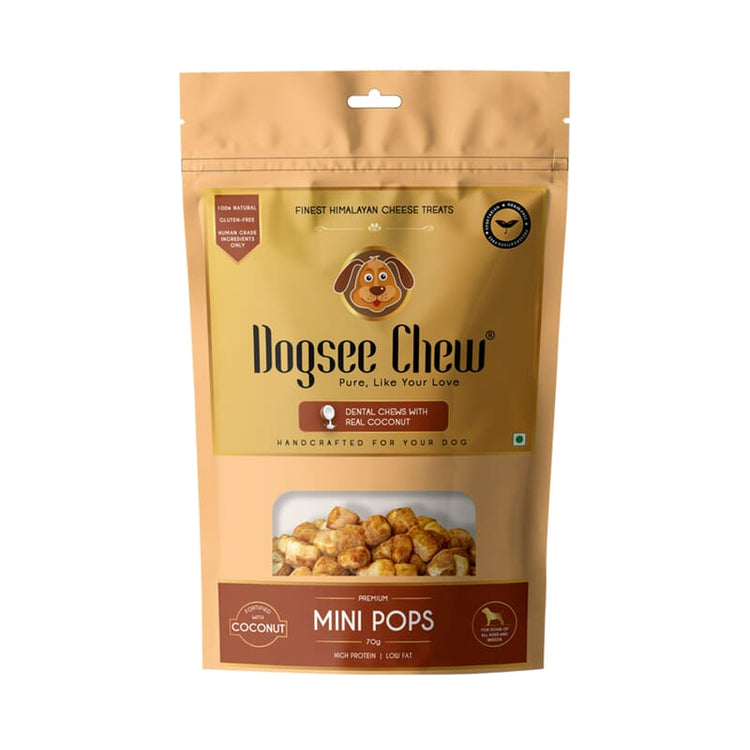 Dogsee Chew Turmeric Mini Pops: Mini Bite-Sized Dog Training Treats 70gm