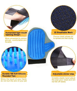 Multi Purpose Pet Grooming Glove”Deshedding Glove, Bath Glove, Massager For Healthy & Happy Cats & Dogs