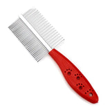 Stainless Steel Double Sided Pet Comb, Dog Grooming Brush | Ohmypet