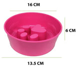 Dog Melamine Bowl For Dog & Cat,Slow Feeding Dog Bowl, Slow Food Treat And Non Slip – Pink Color