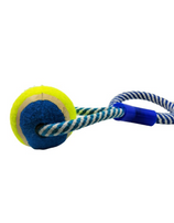 Dog Rope Toy With Tennis Ball Tug
