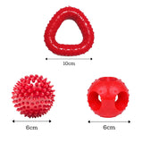 OH MY PET Non-Toxic Chew Toy Combo Dog Toy For Medium And Large Breeds Chew Toy Combo (Spike Ball + Trio Ring Chew)