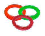 OH MY PET Rubber Chew Spike Ring Dog Toy – Color May Vary