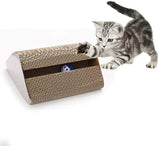 Pet Cat Scratching Post Cardboard Toys With Bell Catnip (Triangle)