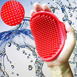 OH MY PET Shampoo Washing, Soothing Massage Rubber Bristles, Hand Brush Band Comb For Dogs & Cats – (Colour May Vary)