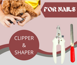 Pet Grooming Kit For Dogs & Cats With Pet Brush And Comb, Professional Nail Cutter With Filer.