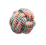 Pet Rope Toy, Knots Weave Cotton Rope, Biting Small Ball For Dogs & Cats