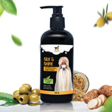 OH MY PET Silk & Shine 2-In-1 Shampoo With Conditioner | For Dogs & Cats With 100% Natural Plant-Based Formula | Arrowroot Oil, Olive Oil, Oatmeal extract | Prevents Dandruff, Removes Dullness | For Longer moisturized Strong & Smooth Coat | 250ml