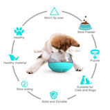 Pet Tumbler Puzzle, Interactive Slow Feeder Fun Bowl For Food And Water For Pets