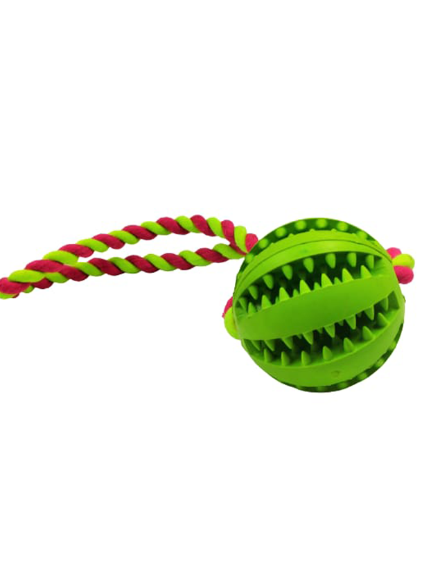 Nontoxic Bite Resistant Toy Ball for Pet Dogs Puppy Cat Dog Toy Ball Dog  Food Treat Feeder Tooth Cleaning Ball IQ Training ball Dog Pet Chew Tooth  Cleaning Ball Pet Exercise Game