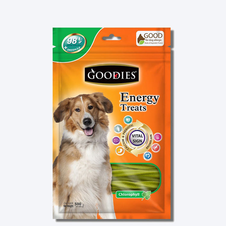 Goodies Energy Dog Treats – Chlorophyll – 500 G