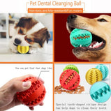 Pet Toy Ball Non-Toxic Bite Resistant Toy Ball For Dog And Cat, Treat Feeder & Tooth Cleaning Ball, Exercise & IQ Training Ball – Medium